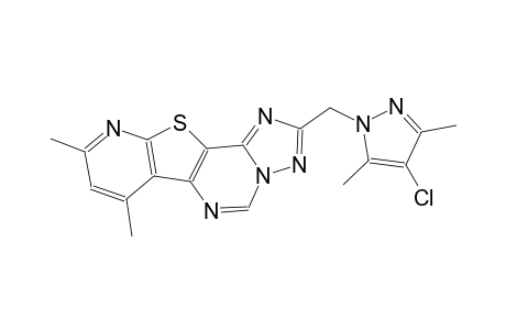 2-[(4-chloro-3,5-dimethyl-1H-pyrazol-1-yl)methyl]-7,9-dimethylpyrido[3',2':4,5]thieno[2,3-e][1,2,4]triazolo[1,5-c]pyrimidine