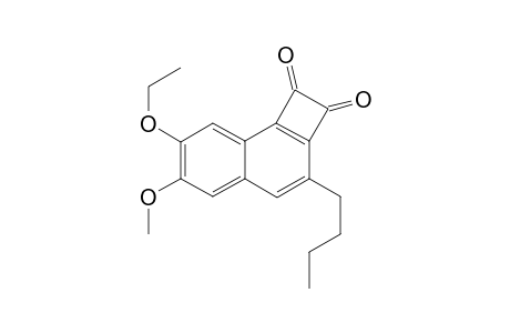 3-n-Butyl-7-ethoxy-6-methoxycyclobuta[a]naphthalen-1,2-dione