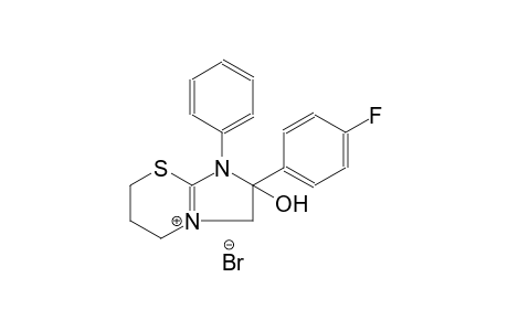 2-(4-fluorophenyl)-2-hydroxy-1-phenyl-1H,2H,3H,5H,6H,7H-imidazo[2,1-b][1,3]thiazin-4-ium bromide