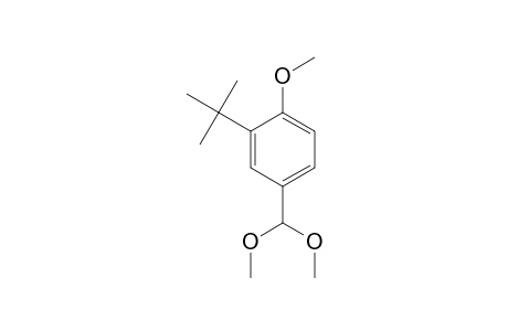 Benzene, 4-(dimethoxymethyl)-2-(1,1-dimethylethyl)-1-methoxy-
