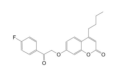 2H-1-benzopyran-2-one, 4-butyl-7-[2-(4-fluorophenyl)-2-oxoethoxy]-
