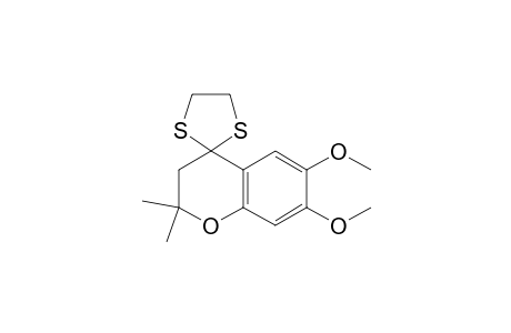 2,2-Dimethyl-6,7-dimethoxy-4-chromanone Ethylene Dithioketal