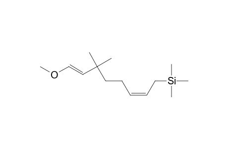 3,3-Dimethyl-1-methoxy-8-(trimethylsilyl)-(E,Z)-1,6-octadiene
