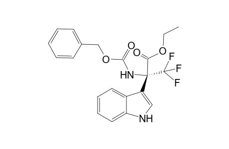 (R)-Ethyl 2-{[(benzyloxy)carbonyl]amino}-3,3,3-trifluoro-2-(1H-indol-3-yl)propanoate
