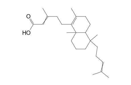 (4'as,5's,8'as)-e-(+)-3-methyl-5-((5'.alpha.-(4'-methyl-3'-pentenyl)-2',5'.beta.,8'a.beta.,trimethyl-3',4',4'a,5',6',7',8',8'a-octahydronaphthalenyl))-2-pentenoic acid