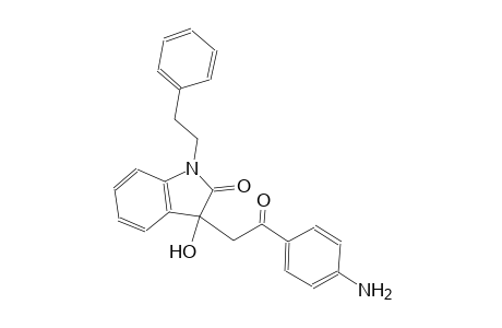 2H-indol-2-one, 3-[2-(4-aminophenyl)-2-oxoethyl]-1,3-dihydro-3-hydroxy-1-(2-phenylethyl)-