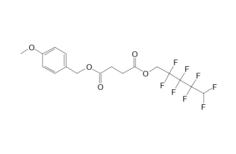 Succinic acid, 2,2,3,3,4,4,5,5-octafluoropentyl 4-methoxybenzyl ester