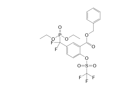 Benzyl 5-[(diethoxyphosphoryl)difluoromethyl]-2-(trifluoromethylsulfonyloxy)benzoate