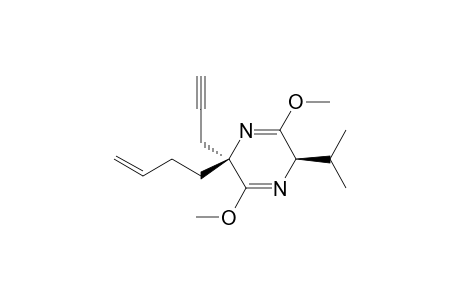 (2R,5S)-5-but-3-enyl-2-isopropyl-3,6-dimethoxy-5-prop-2-ynyl-2H-pyrazine