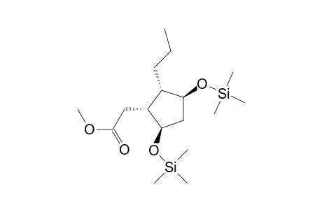 Cyclopentaneacetic acid, 2-propyl-3,5-bis[(trimethylsilyl)oxy]-, methyl ester, (1.alpha.,2.alpha.,3.alpha.,5.beta.)-