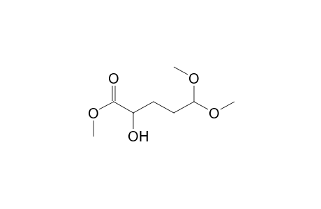 Methyl 5,5-Dimethoxy-2-hydrooxypentanoate