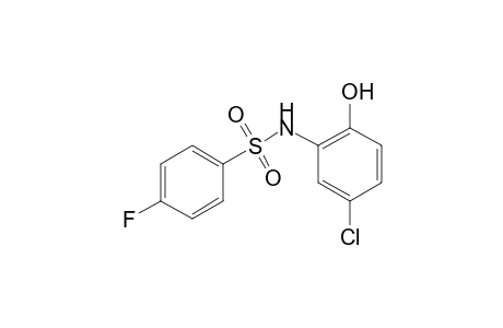 Benzenesulfonamide, N-(5-chloro-2-hydroxyphenyl)-4-fluoro-