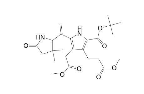 t-Butyl 5-[1-(3,3-Dimethyl-5-oxopyrrolidin-2-yl)vinyl]-3-(2-methoxycarbonylethyl)-4-methoxycarbonylmethylpyrrole-2-carboxylate