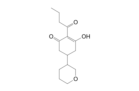 2-Cyclohexen-1-one, 3-hydroxy-2-(1-oxobutyl)-5-(tetrahydro-2H-pyran-3-yl)-