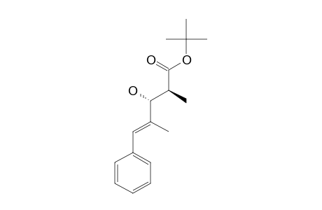 TERT.-BUTYL-(2S,3R)-3-HYDROXY-2,4-DIMETHYL-5-PHENYL-4-PENTENOATE