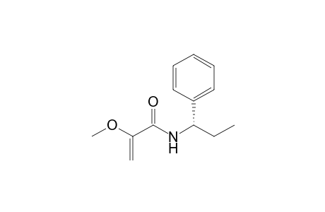 (S)-N-(1'-Phenylpropyl)-2-methoxypropenamide