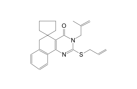 2-(allylthio)-3-(2-methylallyl)-3H-spiro[benzo[h]quinazoline-5,1'-cyclopentan]-4(6H)-one