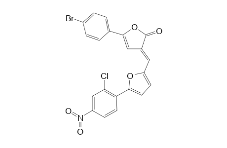 (3E)-5-(4-bromophenyl)-3-[[5-(2-chloranyl-4-nitro-phenyl)furan-2-yl]methylidene]furan-2-one
