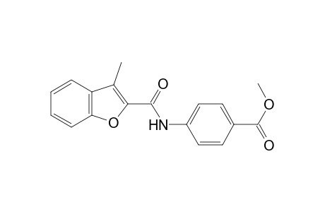 Methyl 4-{[(3-methyl-1-benzofuran-2-yl)carbonyl]amino}benzoate