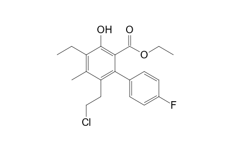 Ethyl 6-(2-chloroethyl)-4-ethyl-4'-fluoro-3-hydroxy-5-methylbiphenyl-2-carboxylate