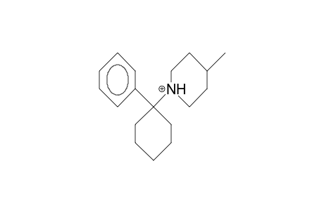 1-Phenyl-1-(4-methyl-piperidinyl)-cyclohexane cation