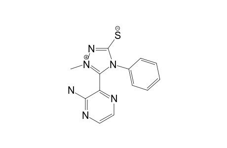 ANHYDRO-3-MERCAPTO-1-METHYL-4-PHENYL-5-(3'-AMINO-2'-PYRAZINYL)-1,2,4-TRIAZOLIUM-HYDROXIDE