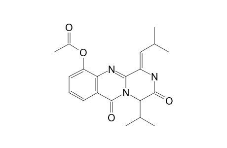 10-Hydroxy-1-(2-methylpropylidene)-4-propan-2-yl-4H-pyrazino[2,1-B]quinazoline-3,6-dione, ac derivative