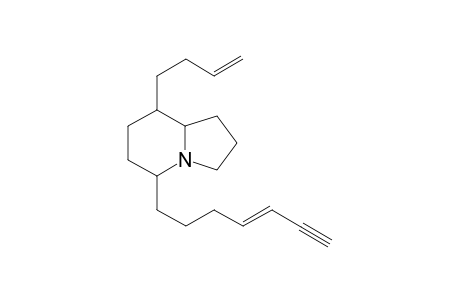5-(4"-Hepten-6"-yn-1"-yl)-8-(3'-buten-1'-yl)-indolizidine