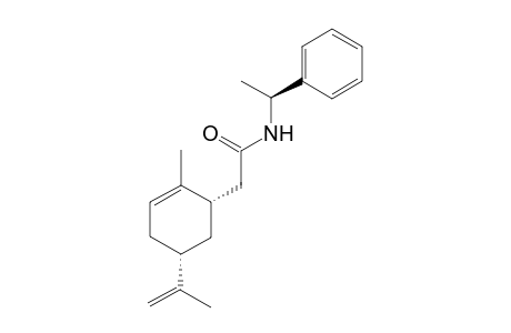 (1'S,5'R,1"S)-N-(1"-Phenylethyl)-2-[2'-methyl-5'-(2-isopropenyl)-2'-cyclohexen-1'-yl]acetamide