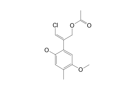 Z-3-CHLORO-2-(2-HYDROXY-4-METHYL-5-METHOXYPHENYL)-PROP-2-EN-1-YL ACETATE