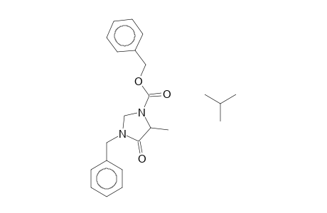 3-BENZYL-2-tert-BUTYL-5-METHYL-4-OXOIMIDAZOLIDINE-1-CARBOXYLIC ACID, BENZYL ESTER
