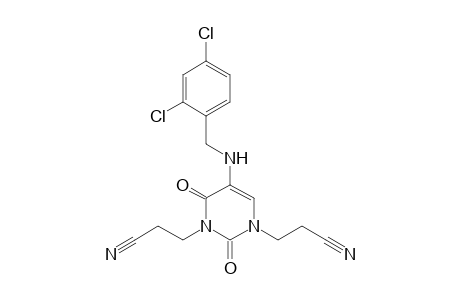 3,3'-[5-(2,4-Dichlorobenzylamino)uracil-1,3-diyl]dipropanenitrile