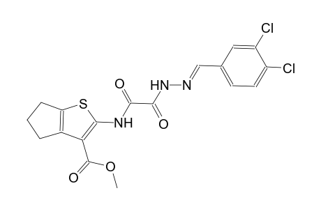 methyl 2-{[[(2E)-2-(3,4-dichlorobenzylidene)hydrazino](oxo)acetyl]amino}-5,6-dihydro-4H-cyclopenta[b]thiophene-3-carboxylate