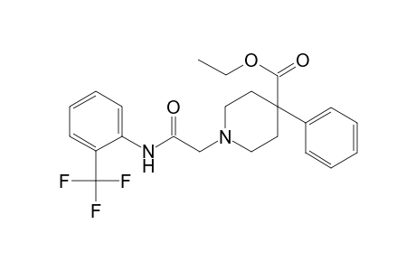 Ethyl 1-(2-oxo-2-[2-(trifluoromethyl)anilino]ethyl)-4-phenyl-4-piperidinecarboxylate