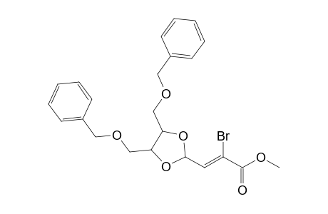 Methyl 3-[4',5'-bis(benzyloxymethyl)-1',3'-dioxolane-2'-yl]-2-bromo-2-propenoate