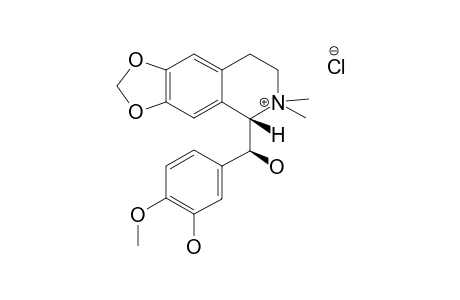 (+)-PHYLLOCRYPTONINE-CHLORIDE