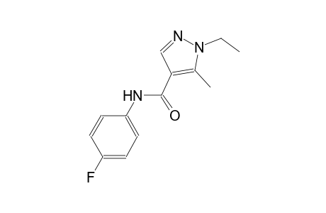 1-ethyl-N-(4-fluorophenyl)-5-methyl-1H-pyrazole-4-carboxamide