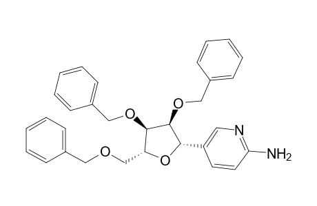 5-[(2S,3S,4R,5R)-3,4-bis(phenylmethoxy)-5-(phenylmethoxymethyl)-2-oxolanyl]-2-pyridinamine