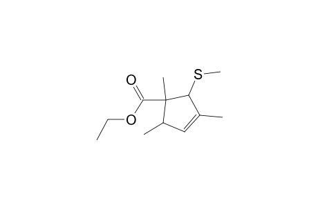 1,3,5-trimethyl-2-(methylthio)-1-cyclopent-3-enecarboxylic acid ethyl ester