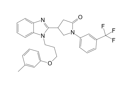 2-Pyrrolidinone, 4-[1-[3-(3-methylphenoxy)propyl]-1H-1,3-benzimidazol-2-yl]-1-[3-(trifluoromethyl)phenyl]-