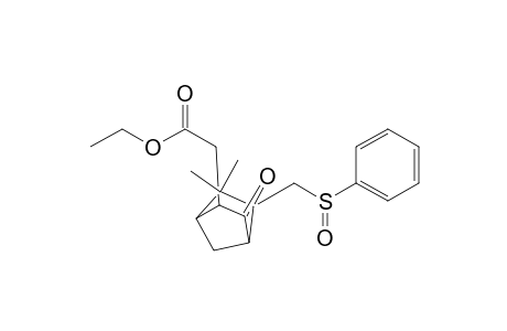 Ethyl {6,6-dimethyl-3-oxo-5[(phenylsulfinyl)methyl]bicyclo[2.2.1]hept-2-yl}acetate