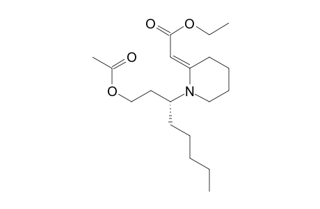 Ethyl (2E)-(1-{(1R)-[2-(acetyloxy)ethyl]hexyl}-2-piperidinylidene)ethanoate