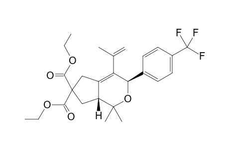 Diethyl (3R,7aR)-1,1-dimethyl-4-(prop-1-en-2-yl)-3-(4-(trifluoromethyl)phenyl)-3,5,7,7a-tetrahydrocyclopenta[c]pyran-6,6(1H)-dicarboxylate