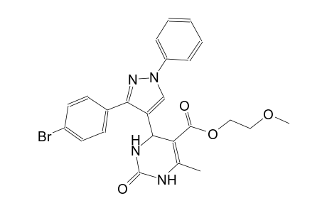 5-pyrimidinecarboxylic acid, 4-[3-(4-bromophenyl)-1-phenyl-1H-pyrazol-4-yl]-1,2,3,4-tetrahydro-6-methyl-2-oxo-, 2-methoxyethyl ester