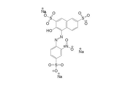 2,7-Naphthalenedisulfonic acid, 3-hydroxy-4-[(2-nitro-4-sulfophenyl)azo]-, trisodium salt