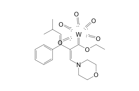 Pentacarbonyl-[1-ethoxy-1-(1'-morpholino-5'-methyl-3'-phenyl-1',3'-hexadien-2'-yl)methylene]tungsten ( 0 )