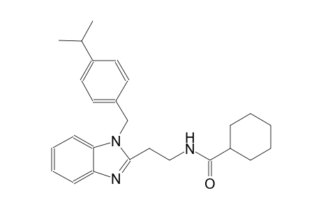 cyclohexanecarboxamide, N-[2-[1-[[4-(1-methylethyl)phenyl]methyl]-1H-benzimidazol-2-yl]ethyl]-