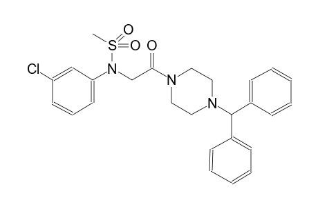 methanesulfonamide, N-(3-chlorophenyl)-N-[2-[4-(diphenylmethyl)-1-piperazinyl]-2-oxoethyl]-