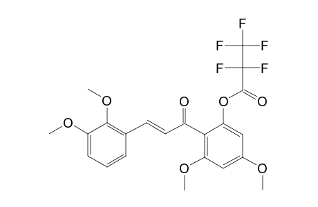 2'-Hydroxy-2,3,4',6'-tetramethoxychalcone, pentafluoropropionate