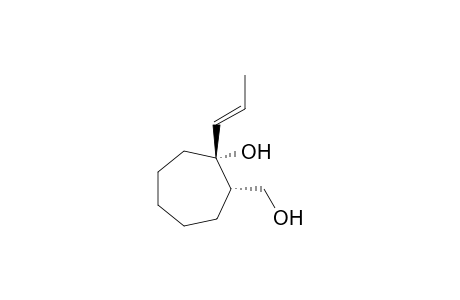 (1'E,1R*,2S*)-2-(Hydroxymethyl)-1-(1'-propenyl)cyclopheptan-1-ol